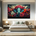 Toiledart Toile Tableau éléphant Ganesh coloré