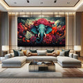 Toiledart Toile Tableau éléphant Ganesh coloré