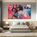 Toiledart Toile Tableau geisha street art