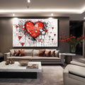 Toiledart Toile Tableau graffiti amour