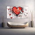 Toiledart Toile Tableau graffiti amour