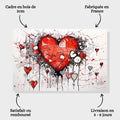 Toiledart Toile Tableau graffiti amour