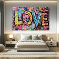 Toiledart Toile Tableau graffiti street art LOVE