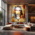 Toiledart Toile Tableau Jesus aquarelle