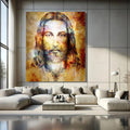 Toiledart Toile Tableau Jesus aquarelle