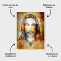 Toiledart Toile Tableau Jesus aquarelle