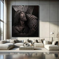 Toiledart Toile Tableau Jesus et son fardeau