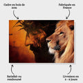 Toiledart Toile Tableau Jesus Lion de la tribu de juda