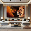 Toiledart Toile Tableau Jesus Lion de la tribu de juda