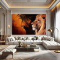 Toiledart Toile Tableau Jesus Lion de la tribu de juda