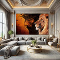 Toiledart Toile Tableau Jesus Lion de la tribu de juda