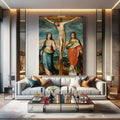 Toiledart Toile Tableau Jesus sur la croix