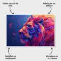 Toiledart Toile Tableau lion multicolore