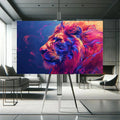 Toiledart Toile Tableau lion multicolore