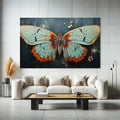 Toiledart Toile Tableau moderne papillon magique volant