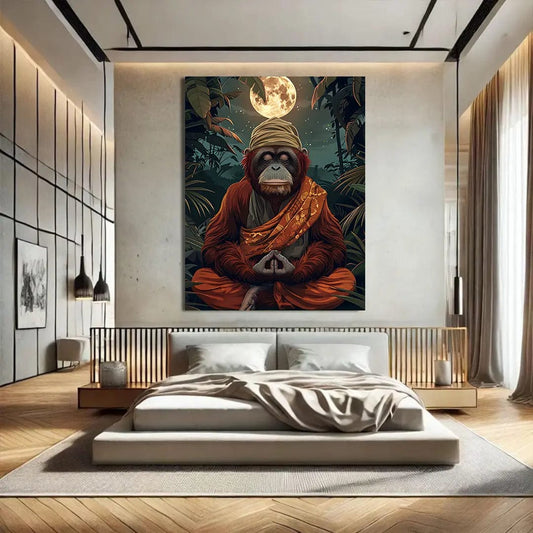 Toiledart Tableau portrait Orang Outan zen Toile