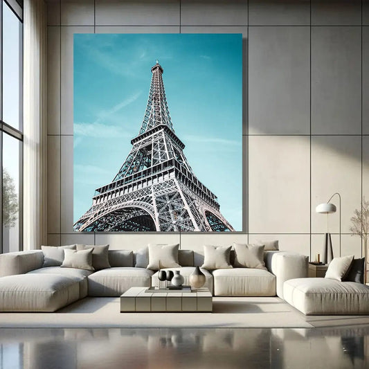 Toiledart Tableau tour Eiffel ciel dégagé Toile 40x30