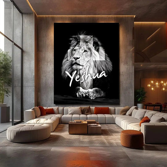 Toiledart Toile 40x30 Tableau Lion Yeshua